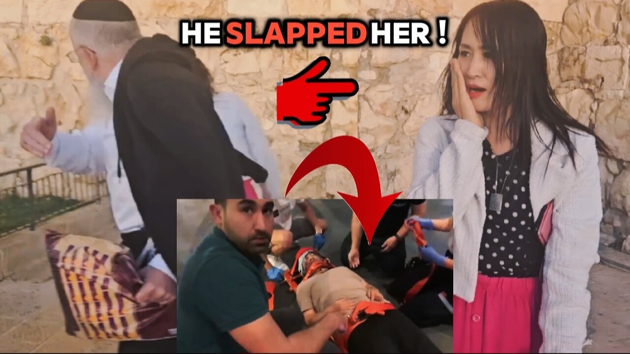 Women Get ATTACKED (SLAPPED & SPINE FRACTURED) By Jewish Men For Preaching The Gospel In Israel !