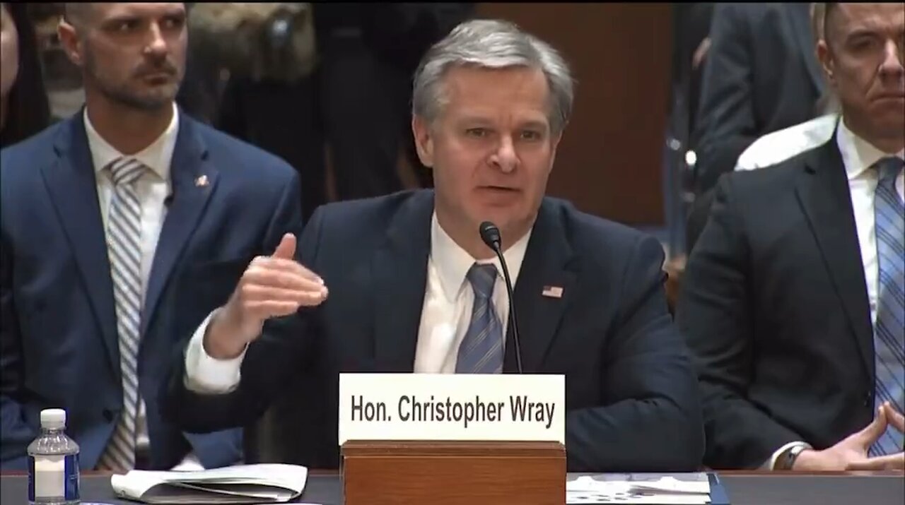 FBI Director Christopher Wray talks about never in his career having seen so many threats at a time