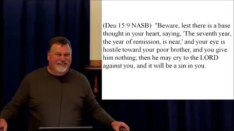 Deuteronomy 15 - Commentary by: Rabbi Patrick McGuire, BYTA. Published Feb 14, 2016