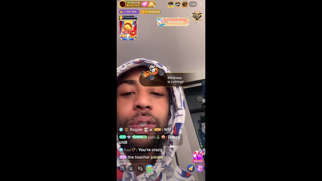 Deezy bites bf's penis & team PK questions him then drives drunk 12/7/23 #bigoclipandsip