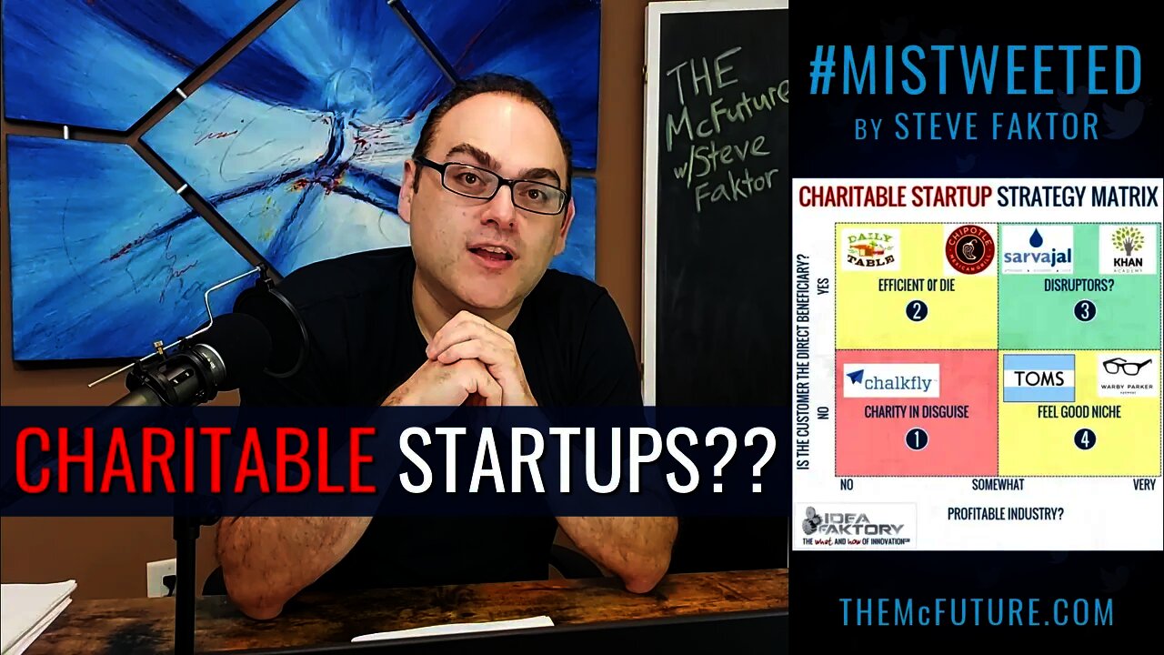 CHARITABLE STARTUPS?? - Clip from Mistweeted by Steve Faktor #5 - The McFuture Podcast