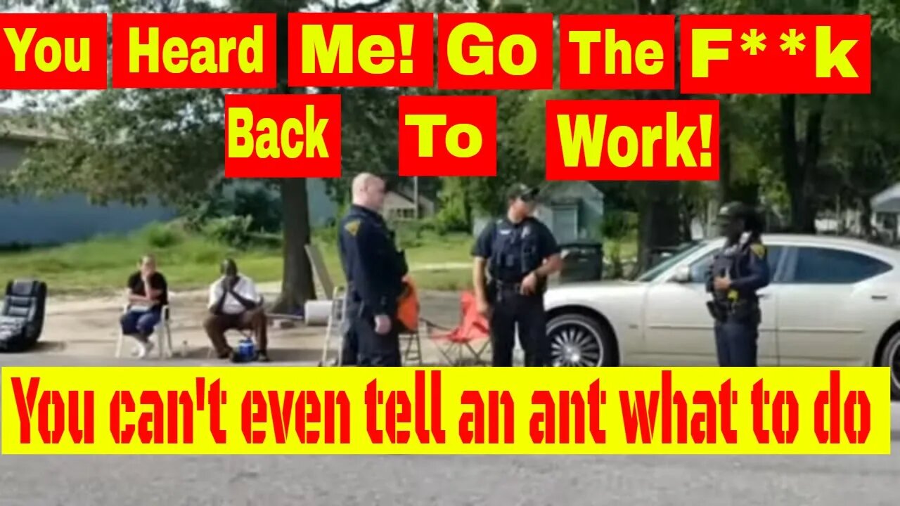 🔴You heard me! You can't tell an ant what to do. Go the f**k back to work! 1st amendment audit🔵
