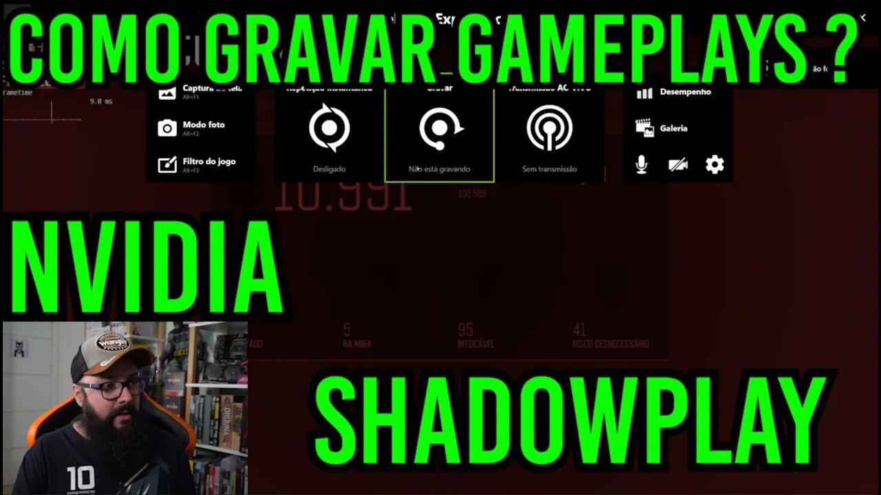 Como Gravar Suas Gameplays sem placa de Captura ! Nvidia Shadowplay Tutorial !