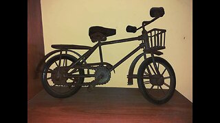 Old bike construction miniature