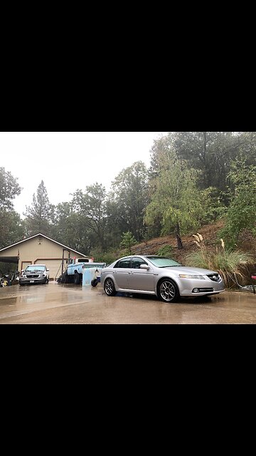 My wife’s TL type S at the drag strip.