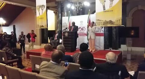 SOUTH AFRICA - Cape Town - President Cyril Ramaphosa unveils inscriptions depicting the values of the Constitution (Video) (cRU)