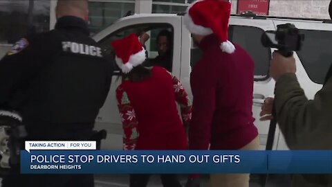 Dearborn Heights police surprise drivers with gift cards instead of tickets
