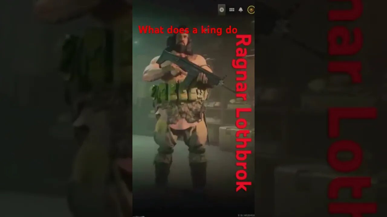 King Ragnar what does a king do #mw2 #ragnarlothbrok #modernwarfare #callofduty