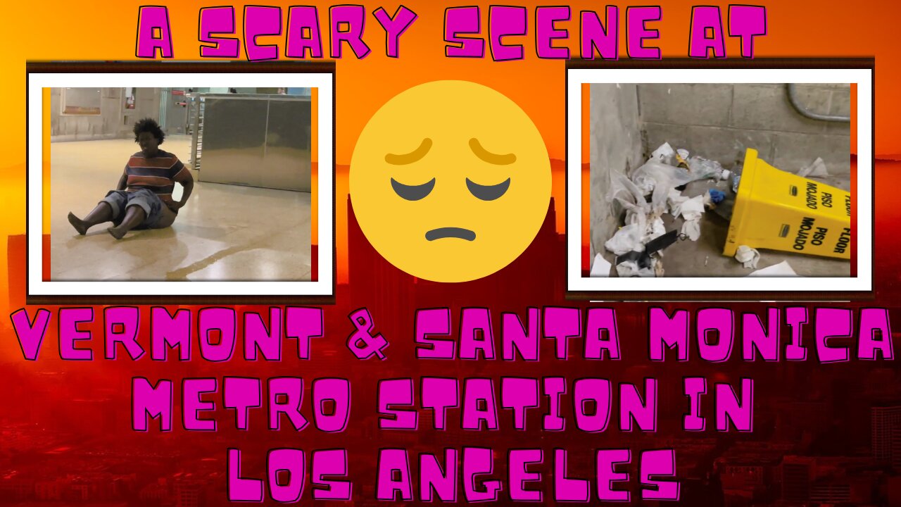 A Scary Scene At Vermont & Santa Monica Metro Station In Los Angeles
