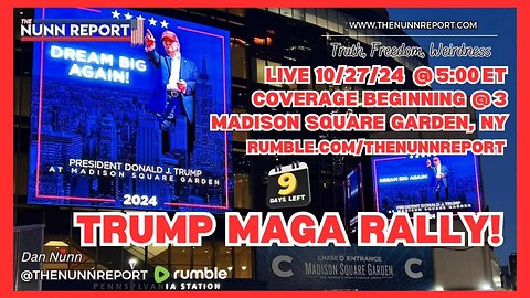 LIVE Trump MAGA Rally – Madison Square Garden! Coverage @ 3 ET