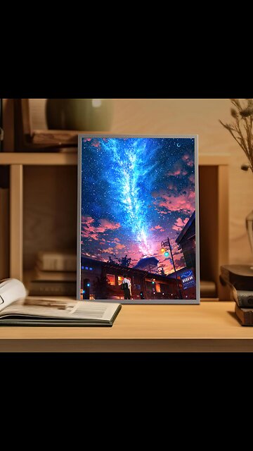 HD Anime Meteor painting Atmosphere Lights