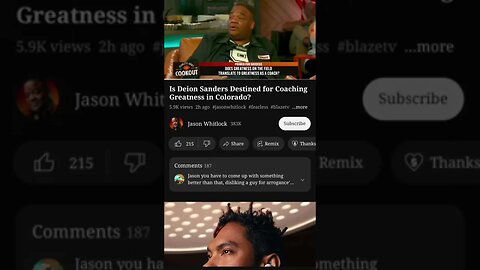 JASON FATLOCK PERCEIVED ARROGANCE IS WHY HE DON'T LIKE #coachprime