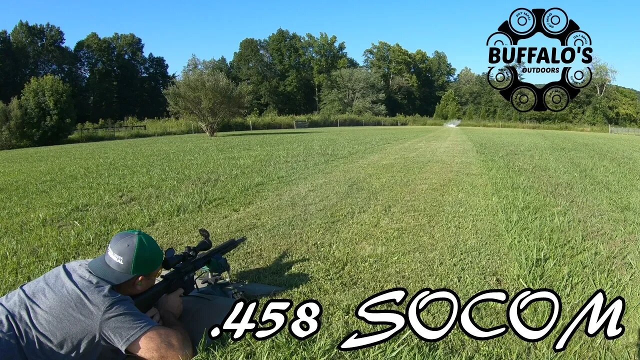 .458 SOCOM {300 gr Nosler Ballistic Tip} 100 yard water test
