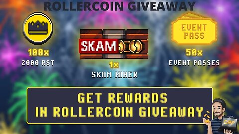 ROLLERCOIN GIVEAWAY 3M - Sorteio em comemoração aos mais de 3 milhões de usuários