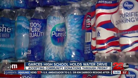 Garces High School holds water drive for earthquake affected communities