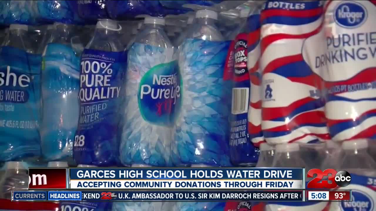 Garces High School holds water drive for earthquake affected communities