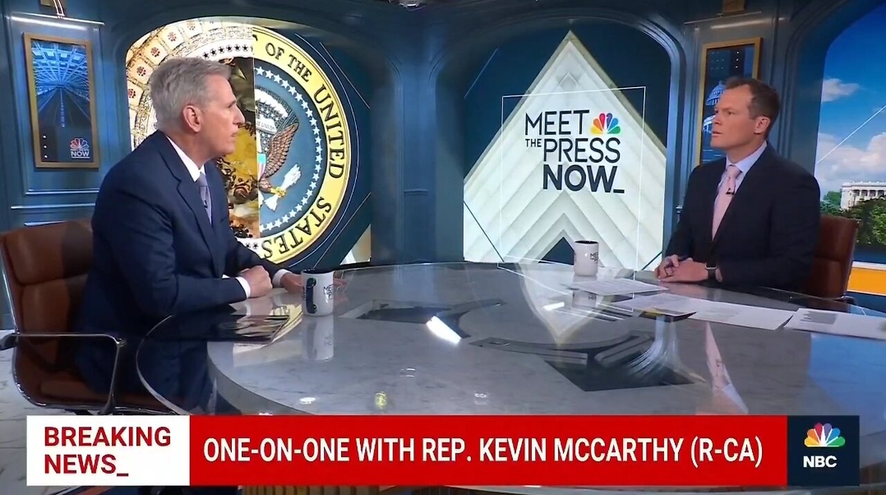 Kevin McCarthy Battles Host While Calling Out Biden For Partying While Israel is at War