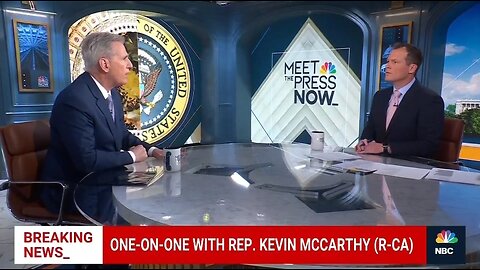 Kevin McCarthy Battles Host While Calling Out Biden For Partying While Israel is at War