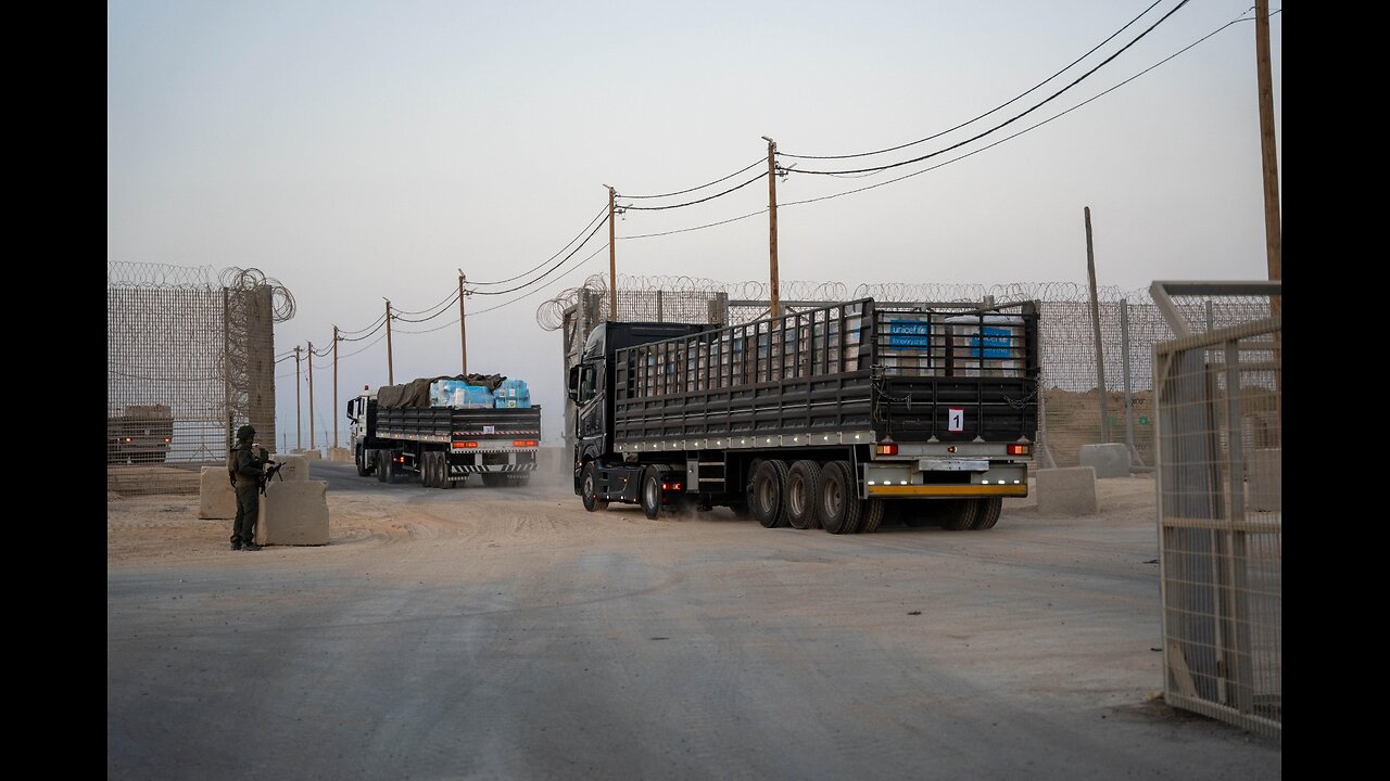 Joint IDF and COGAT announcement: Over 230 Trucks Carrying Food, Water,
