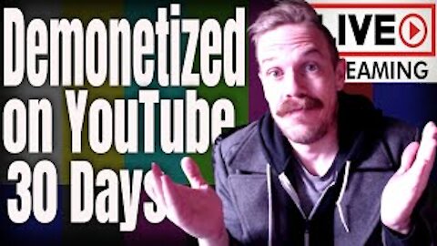 Demonetized by YouTube for 30 Days