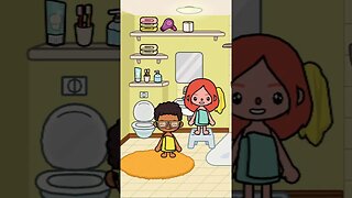 Sibling sibling Kiss Tocaboca #shorts