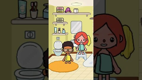Sibling sibling Kiss Tocaboca #shorts
