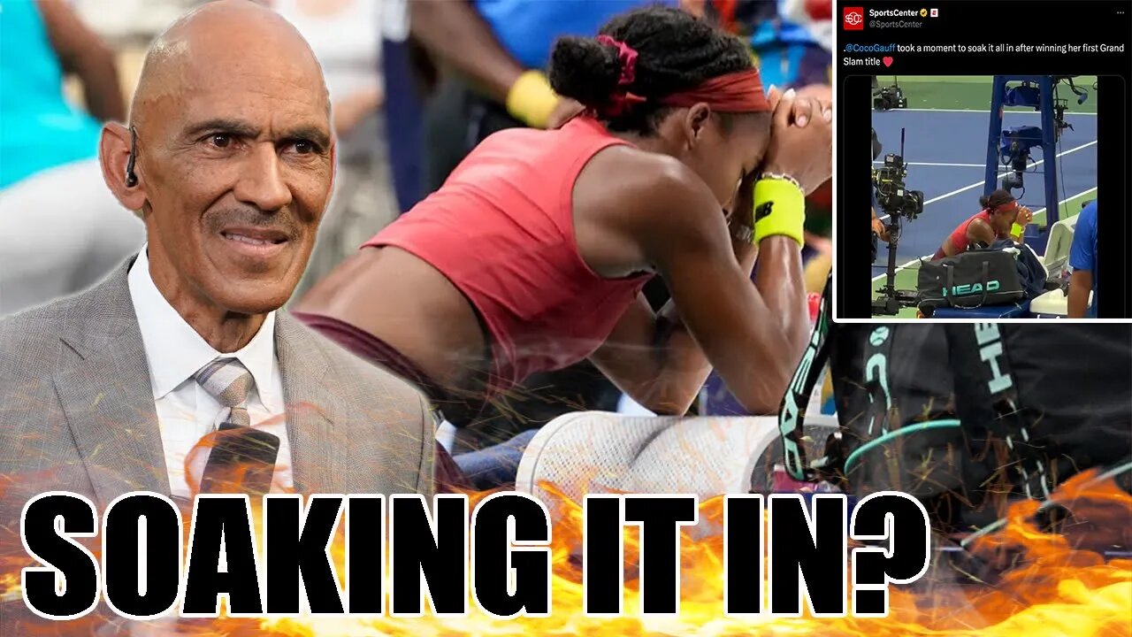 ESPN DESTROYED by Tony Dungy for their tweet about Coco Gauff praying after she wins the US Open!