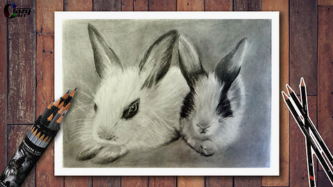 Cute rabbit drawing #art #artist #drawing #sketch #coloring #anime#portrait