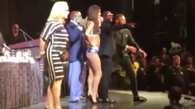 Floyd Mayweather Tells His Own Fan to Shut the F*ck Up During Stare-Down with Conor McGregor