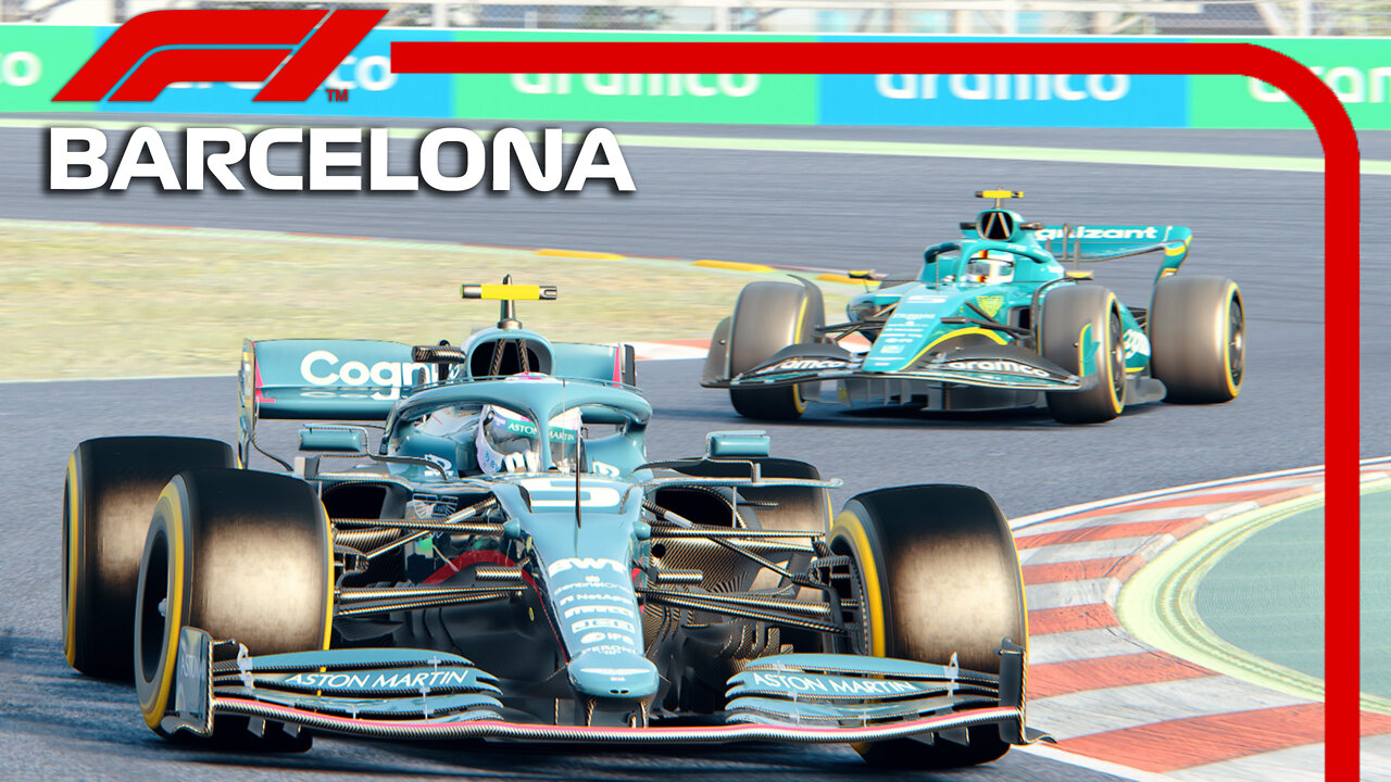 F1 2022 (AMR22) vs F1 2021 (AMR21) - Aston Martin Racing | Barcelona Circuit | Assetto Corsa Reshade