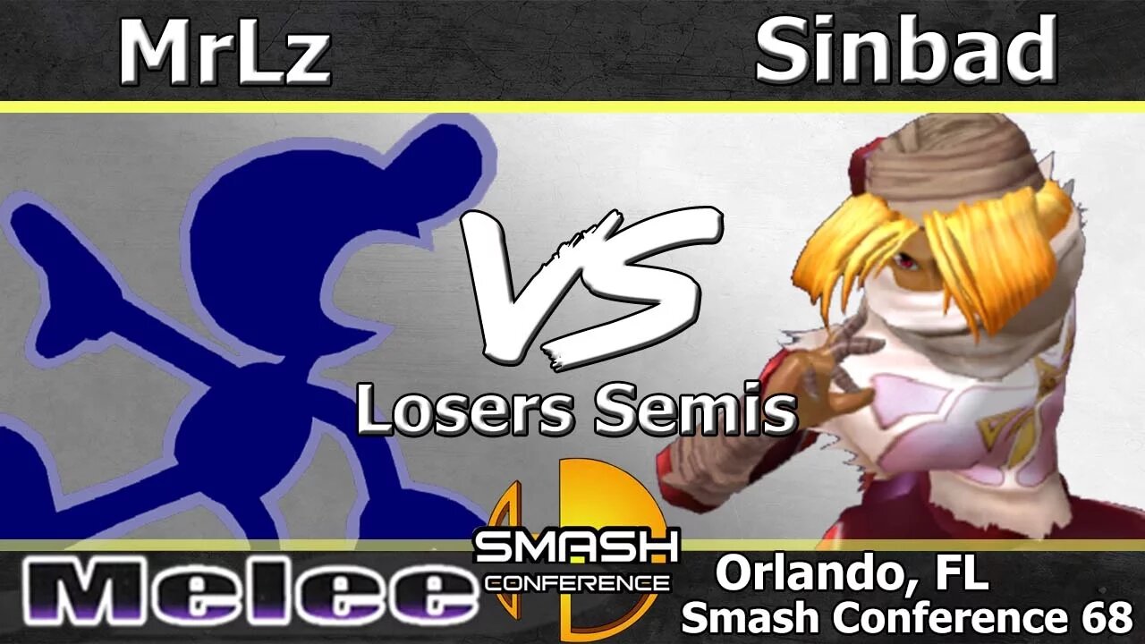 MrLz (Marth & Game & Watch) vs. Sinbad (Sheik) - Melee Loser's Semis - SC:68