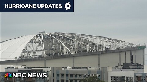 Witnesses heard a ‘ripping’ sound as Milton shredded Tropicana Field’s roof