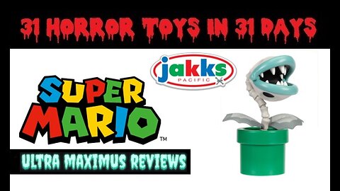 🎃 Bone Piranha Plant | Super Mario | 31 Horror Toys in 31 Days