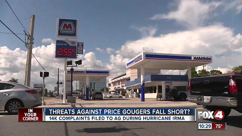 Price Gouging after Hurricane Irma