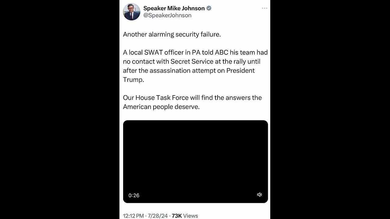 Another alarming security failure. A local SWAT officer in PA told ABC his team had no contact wit