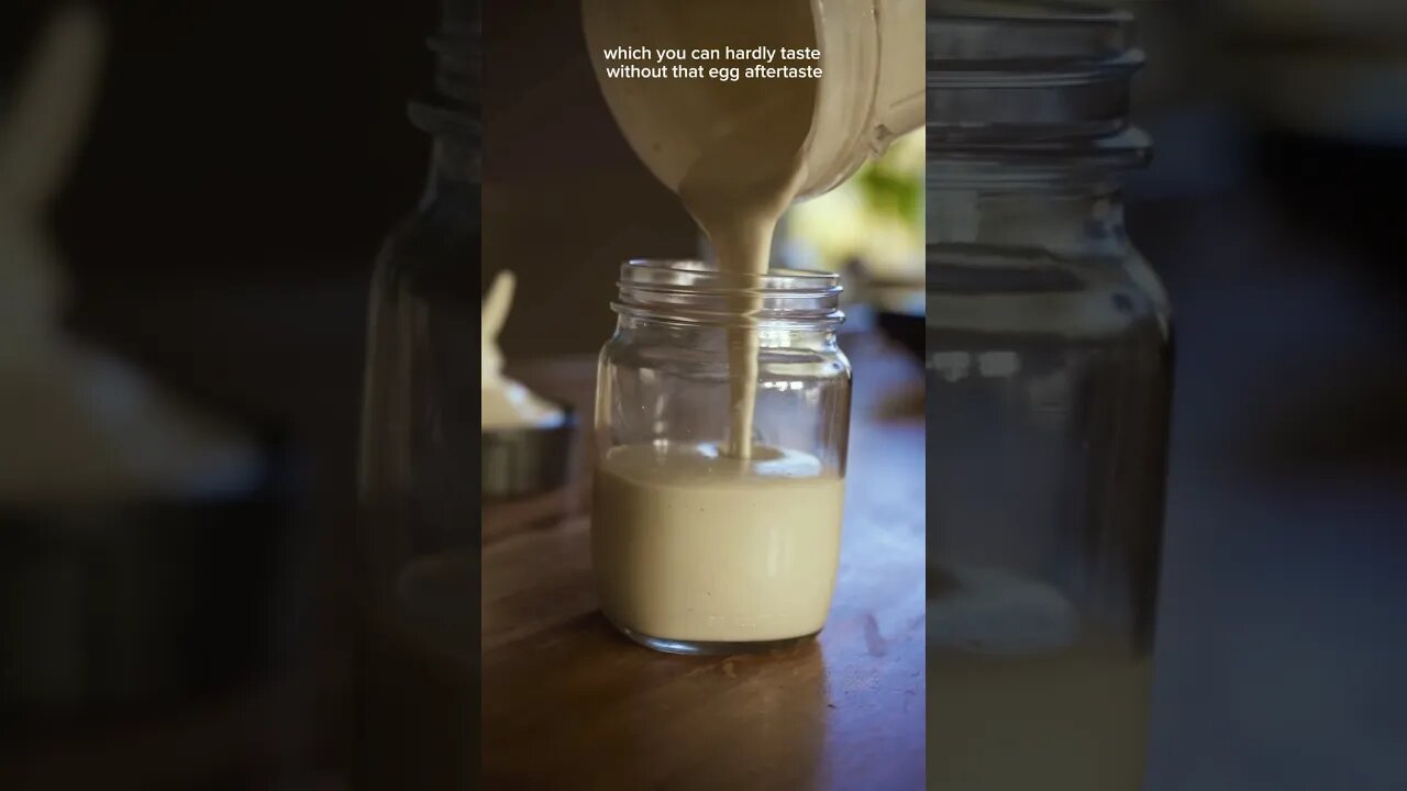 The best vegan mayo you will EVER make! (SUPER EASY) #shorts #viral #recipe