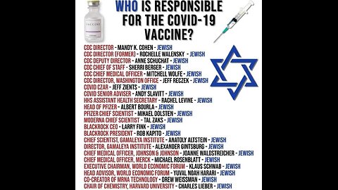Jewish Propaganda- Jewish HEROES battling COVID19 including the Great Albert Bourla of Pfizer!