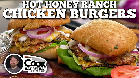 Hot Honey Ranch Chicken Burgers | Blackstone Griddles
