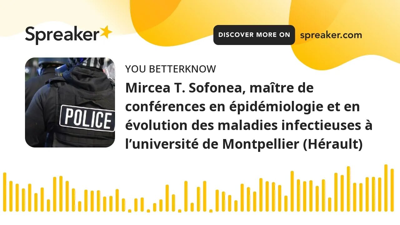 Mircea T. Sofonea, maître de conférences en épidémiologie et en évolution des maladies infectieuses