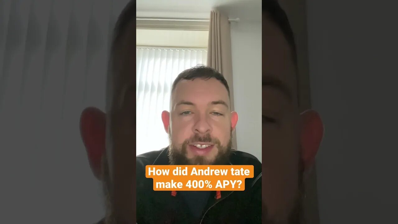 How Andrew Tate made 400% in Crypto #shorts #crypto