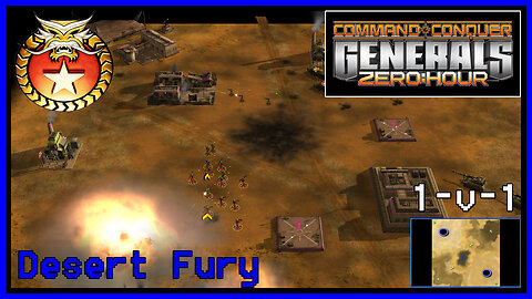 C&C Generals Zero Hour | Infantry General | 1v1 | Desert Fury