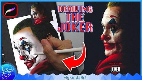 How to draw Joker (Joaquin Phoenix) | Step by Step Painting Tutorial