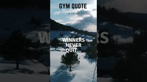 WINNERS NEVER QUIT #shorts
