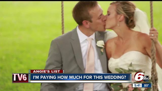 Angie's List: How much is too much for awedding