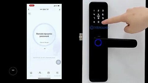 fechadura da porta eletrônica