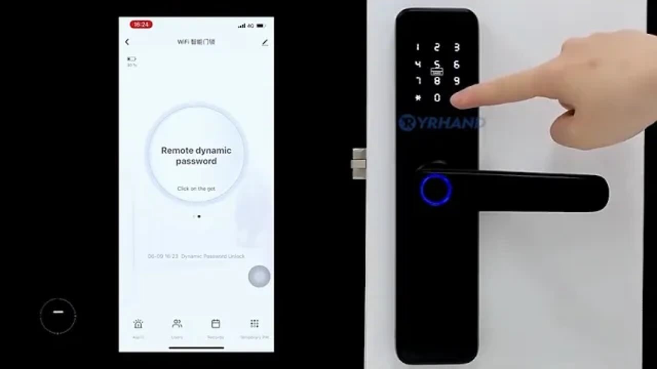fechadura da porta eletrônica