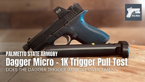 PSA Dagger Micro 1,000 Round Trigger Pull Test. #psadagger #glock43x #edc