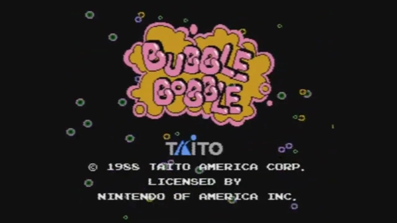 The Little Bubble Dragons - Classic Nintendo Gameplay - Bubble Bobble