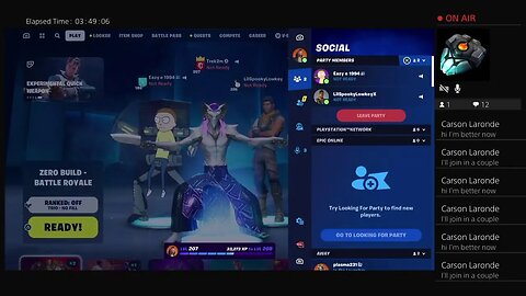 Welcome Fortnite with Lost Looper Trek2m and friends going crazy together day 716
