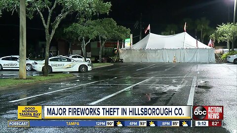 Suspect steals more than $6K worth of fireworks in Tampa